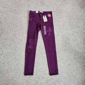 NWT Levi's Super Skinny Distressed Jeans Girls Size 12